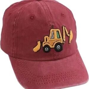 New kids excavator baseball style hat